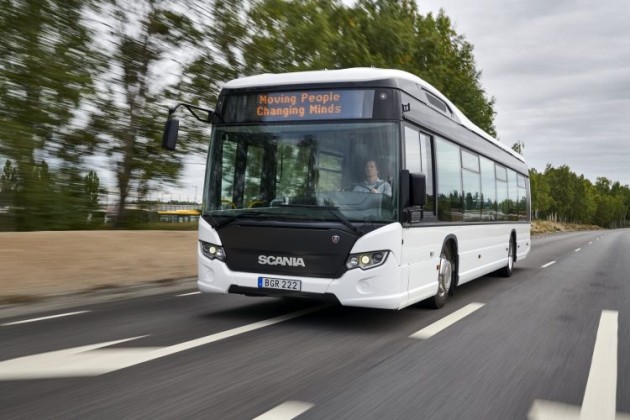 Foto - Pertama Kalinya, Scania Pamerkan Citywide, Bus 100 Persen Listrik