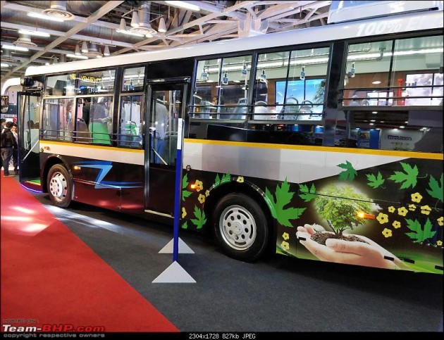 Foto - Bus Listrik Goldstone BYD Menarik Perhatian di Auto Expo 2018