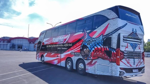 Foto - FOTO : Bus Cantik Double Decker Ini Akan Mengisi Booth Karoseri New Armada di Busworld 2019