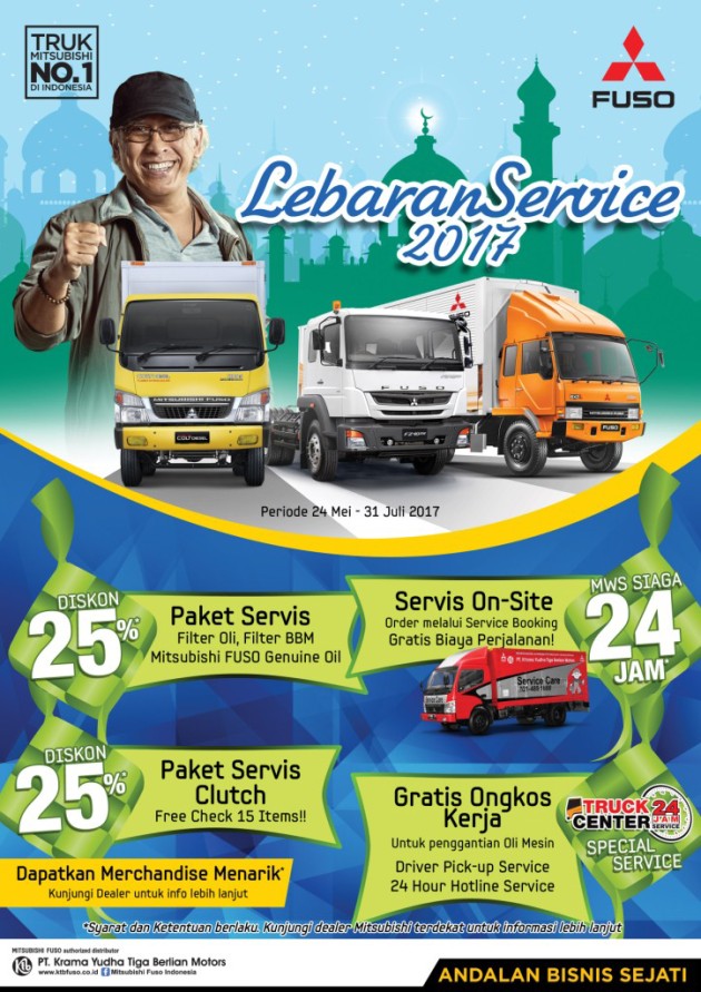 Foto - FUSO : Lebaran Service Campaign, Menjamin Kondisi Kendaraan Tetap Prima