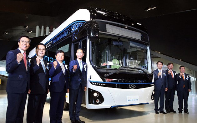 Foto - Hyundai Motor, Perkenalkan Bus Listrik Berjarak Tempuh 290 Km