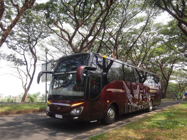 Foto - Reborn! Bus New Patriot Buatan Karoseri Morodadi Prima Malang, Bergaya Simpel dan Elegan