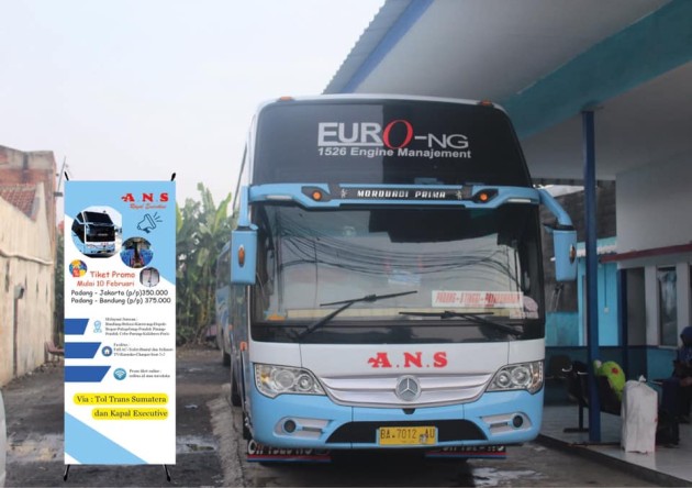 Foto - Bus ANS Jurusan Sumatra Barat Beri Diskon Tarif Tiket Hingga Rp 75.000 