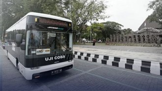 Bus Solo Transit Dengan Dek Rendah Dicoba Di Solo