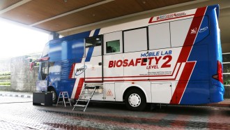 Virus Corona Hasilkan Kreasi Bio Lab Bus Level 2