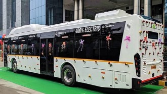 Kota Bengaluru India Mulai Coba Bus Kota Listrik