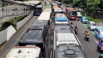 Polda Metro Siapkan Parkir 1.800 Bus di GBK 