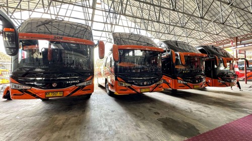 Bus Hino Merambah Kalimantan Selatan