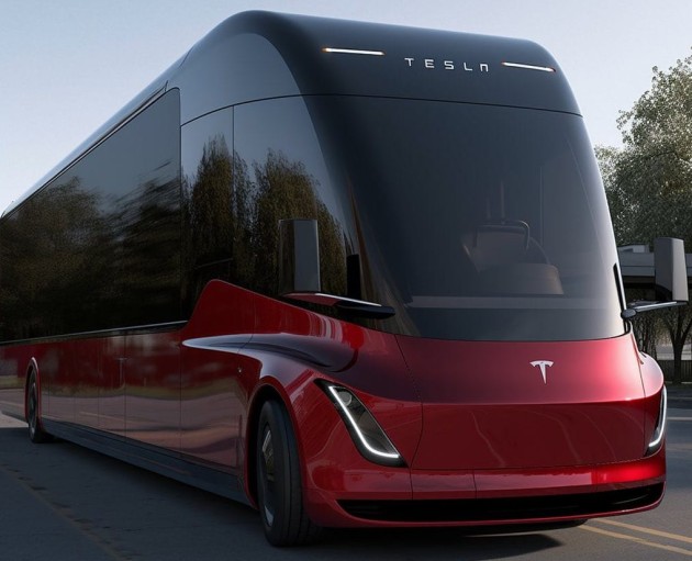 Foto - Bus Tesla Rilis 2025?