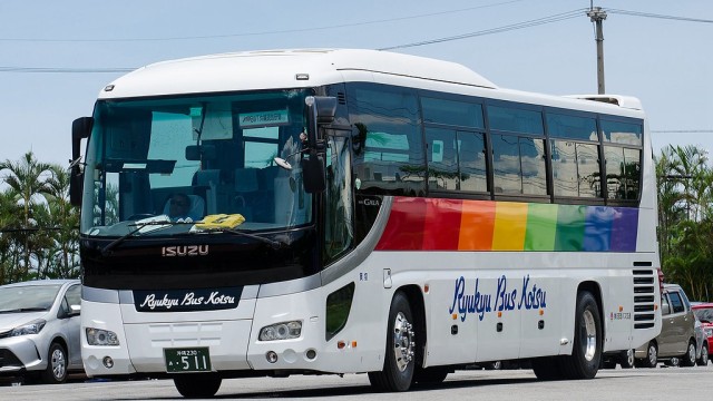 Ada Penampakan Bus Sinar Jaya di Okinawa Jepang