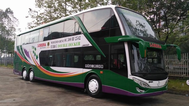 PO Lorena Operasikan Bus Double Decker Jarak Jauh, Bogor-Jakarta-Madura