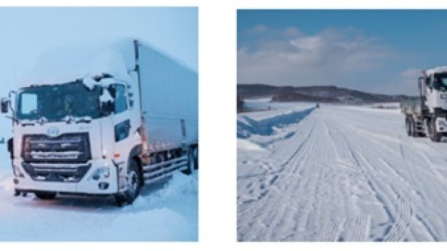 UD Trucks Sukses Menguji 6 Truk Quon di Suhu Ekstrem di Hokkaido