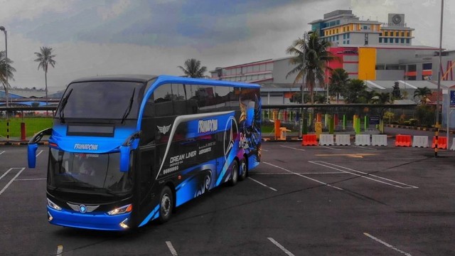  Bus Antar Kota Double Decker Pertama di Pulau Sulawesi Resmi Beroperasi