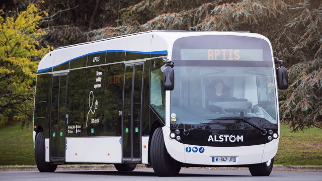 Unik Nih, Bus Listrik Alstom Aptis Yang Bisa Jalan Ala Kepiting