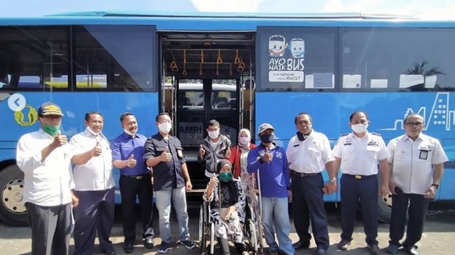 Ada Bus Ramah Difabel dan Lansia Gratis Dari Damri Mataram