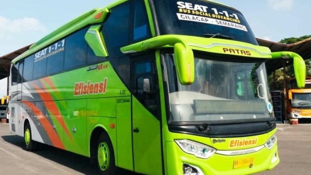 PO Efisiensi Siapkan Bus Social Distancing Rute Semarang-Cilacap