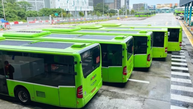 Bus Kota Singapura Makin ‘Hijau’