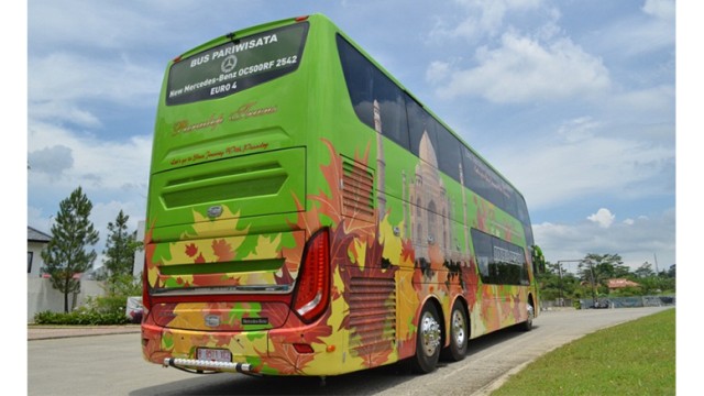 Pertama Kali Di Indonesia, Karoseri Rahayu Santosa Hadirkan Bus Double Decker 3 Axle