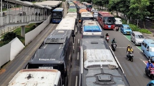 Polda Metro Siapkan Parkir 1.800 Bus di GBK 