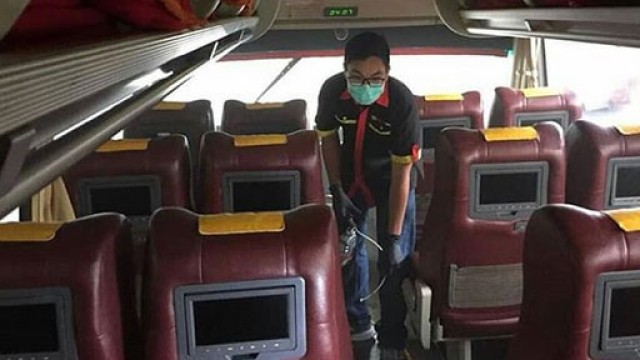 Bus Putera Mulya Lakukan Antisipasi Penyebaran Virus Corona