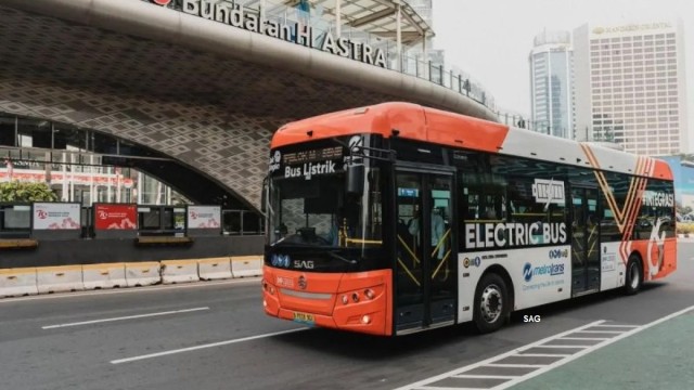 SAG Rilis Bus Listrik Untuk Jalur TransJakarta