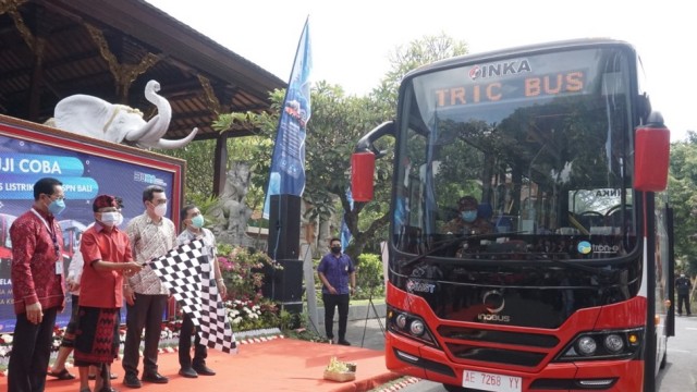 Bus Listrik Nasional INKA Langsung Diuji Jadi Armada PPD di Bali