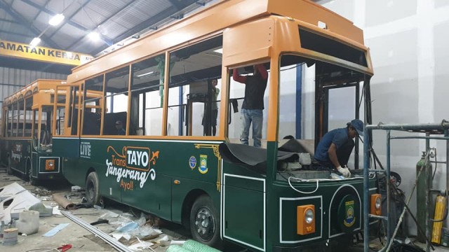 Berkelir Hijau Bus Imut Tayo Tangerang Siap Beroperasi