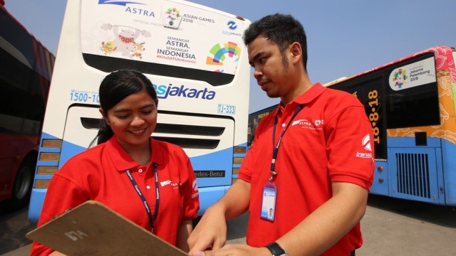 Semarakkan Asian Games 2018, 60 Unit Bus Transjakarta Kini Berstiker Astra International