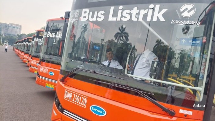 Ini Rute Bus Listrik Jaringan Transjakarta