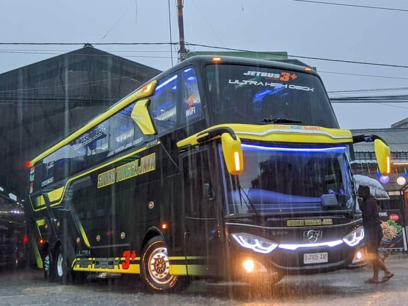 Baru Mulai Berdinas, Bus UHD PO Sudiro Tungga Jaya Sudah 'Terluka